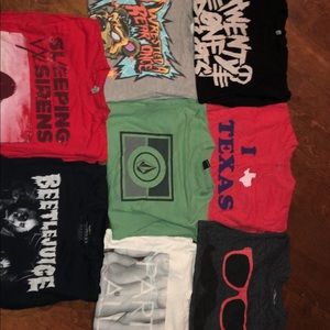 Band, Volcom, and Random Tee Bundle